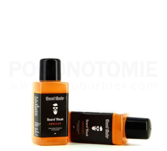Shampoing pour la barbe Beard Feeder Abricot, fabriqué en France.