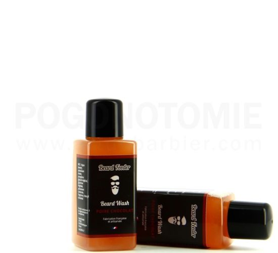 Shampoing pour la barbe Beard Feeder Poire Chocolat, fabriqué en France.